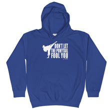 Load image into Gallery viewer, Don't Let The Ponytail Fool You Kids Hoodie