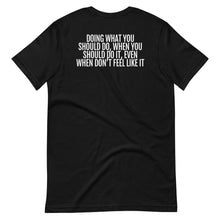 Load image into Gallery viewer, Life Skill: Discipline Short-Sleeve Unisex T-Shirt (Two Sided)