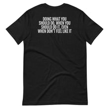 Load image into Gallery viewer, Life Skill: Discipline Short-Sleeve Unisex T-Shirt (Two Sided)