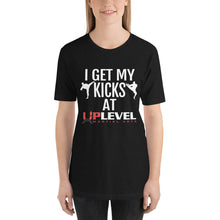 Load image into Gallery viewer, I Get My Kicks At UpLevel Short-Sleeve Unisex T-Shirt