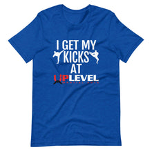 Load image into Gallery viewer, I Get My Kicks At UpLevel Short-Sleeve Unisex T-Shirt