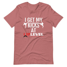 Load image into Gallery viewer, I Get My Kicks At UpLevel Short-Sleeve Unisex T-Shirt