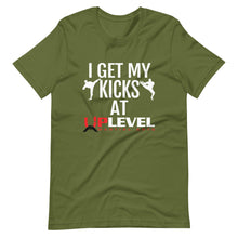 Load image into Gallery viewer, I Get My Kicks At UpLevel Short-Sleeve Unisex T-Shirt