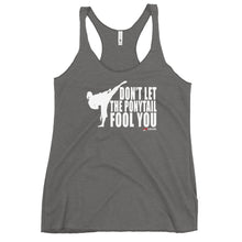 Load image into Gallery viewer, Don't Let The Ponytail Fool You Women's Racerback Tank
