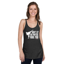 Load image into Gallery viewer, Don't Let The Ponytail Fool You Women's Racerback Tank