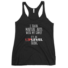 Load image into Gallery viewer, I Train Martial Arts With My Family Women's Racerback Tank