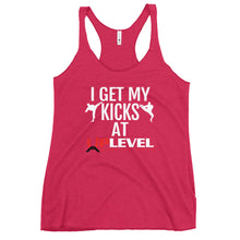 Load image into Gallery viewer, I Get My Kicks At UpLevel Women's Racerback Tank