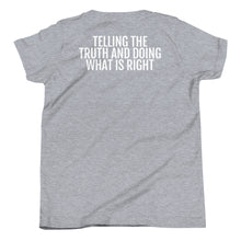 Load image into Gallery viewer, Youth Life Skill: Integrity Short Sleeve Unisex T-Shirt (Two Sided)