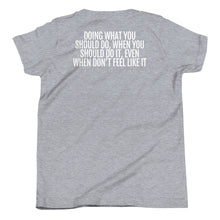 Load image into Gallery viewer, Youth Life Skill: Discipline Short Sleeve Unisex T-Shirt (Two Sided)