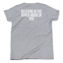 Load image into Gallery viewer, Youth Life Skill: Confidence Short Sleeve Unisex T-Shirt (Two Sided)