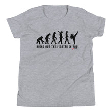 Load image into Gallery viewer, Bring Out The Fighter In You Youth Short Sleeve T-Shirt