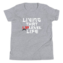 Load image into Gallery viewer, Living That UpLevel Life Youth Short Sleeve T-Shirt