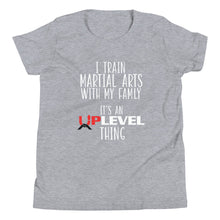 Load image into Gallery viewer, I Train Martial Arts With My Family Youth Short Sleeve T-Shirt