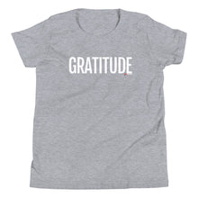 Load image into Gallery viewer, Youth Life Skill: Gratitude Short Sleeve Unisex T-Shirt (Two Sided)
