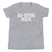 Load image into Gallery viewer, Youth Life Skill: Age-Defying Health Short Sleeve Unisex T-Shirt (Two Sided)