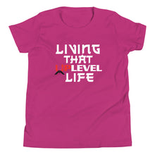 Load image into Gallery viewer, Living That UpLevel Life Youth Short Sleeve T-Shirt