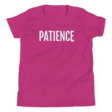 Load image into Gallery viewer, Youth Life Skill: Patience Short Sleeve Unisex T-Shirt (Two Sided)