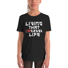 Load image into Gallery viewer, Living That UpLevel Life Youth Short Sleeve T-Shirt