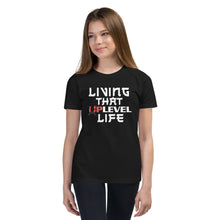 Load image into Gallery viewer, Living That UpLevel Life Youth Short Sleeve T-Shirt