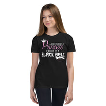 Load image into Gallery viewer, Forget Being A Princess I Wanna Be A Black Belt Youth Short Sleeve T-Shirt
