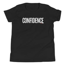 Load image into Gallery viewer, Youth Life Skill: Confidence Short Sleeve Unisex T-Shirt (Two Sided)