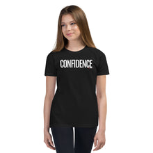 Load image into Gallery viewer, Youth Life Skill: Confidence Short Sleeve Unisex T-Shirt (Two Sided)
