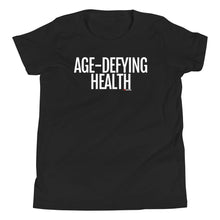 Load image into Gallery viewer, Youth Life Skill: Age-Defying Health Short Sleeve Unisex T-Shirt (Two Sided)