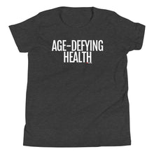 Load image into Gallery viewer, Youth Life Skill: Age-Defying Health Short Sleeve Unisex T-Shirt (Two Sided)