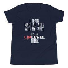 Load image into Gallery viewer, I Train Martial Arts With My Family Youth Short Sleeve T-Shirt