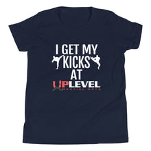 Load image into Gallery viewer, I Get My Kicks At UpLevel Youth Short Sleeve T-Shirt