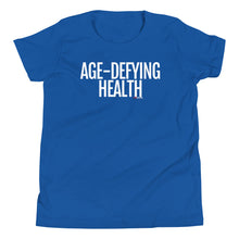 Load image into Gallery viewer, Youth Life Skill: Age-Defying Health Short Sleeve Unisex T-Shirt (Two Sided)