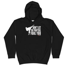 Load image into Gallery viewer, Don&#39;t Let The Ponytail Fool You Kids Hoodie