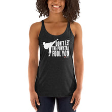 Load image into Gallery viewer, Don&#39;t Let The Ponytail Fool You Women&#39;s Racerback Tank