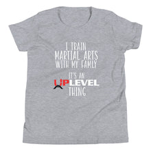 Load image into Gallery viewer, I Train Martial Arts With My Family Youth Short Sleeve T-Shirt