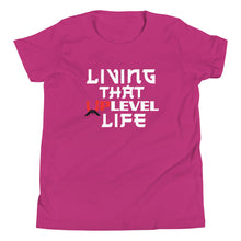 Load image into Gallery viewer, Living That UpLevel Life Youth Short Sleeve T-Shirt
