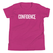 Load image into Gallery viewer, Youth Life Skill: Confidence Short Sleeve Unisex T-Shirt (Two Sided)