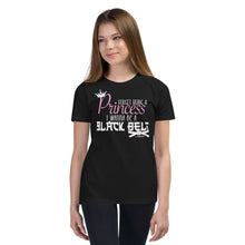 Load image into Gallery viewer, Forget Being A Princess I Wanna Be A Black Belt Youth Short Sleeve T-Shirt