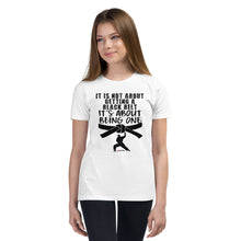 Load image into Gallery viewer, It&#39;s Not About Getting A Black Belt It&#39;s About Becoming One Youth Short Sleeve T-Shirt